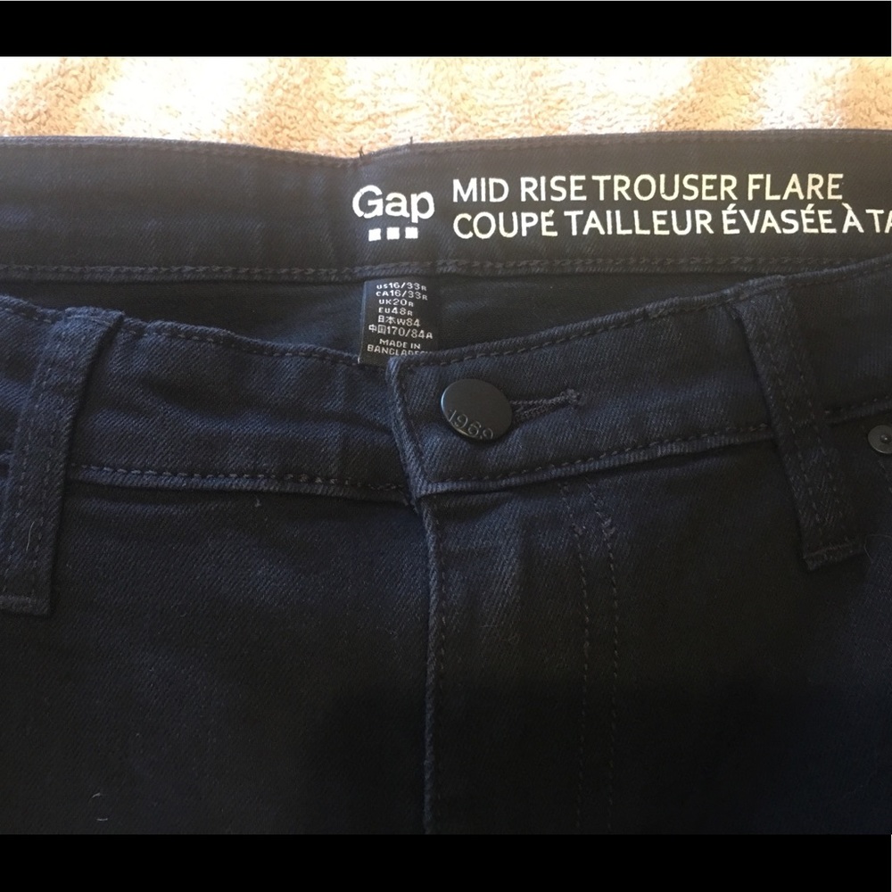 Gap 1969 mid rise trouser jeans